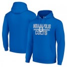 Men's Indianapolis Colts Starter Royal Mesh Team Graphic Tri Blend Pullover Hoodie