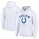 Men's Indianapolis Colts Starter White Logo Pullover Hoodie