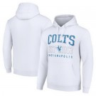 Men's Indianapolis Colts Starter White Throwback Logo Pullover Hoodie
