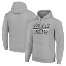 Men's Jacksonville Jaguars Starter Gray Mesh Team Graphic Tri Blend Pullover Hoodie
