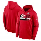 Men's Kansas City Chiefs Red 2024 LVIII Super Bowl Champions Pullover Hoodie 403212