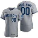 Men's Kansas City Royals Customized Gray Authentic Jersey