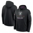 Men's Las Vegas Raiders Black 2024 Crucial Catch Club Pullover Hoodie