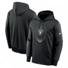 Men's Las Vegas Raiders Black Icon Performance Pullover Hoodie
