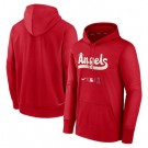 Men's Los Angeles Angels Red Authentic Collection Performance Hoodie