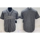 Men's Los Angeles Chargers Blank Limited Gray Gridiron Baseball Jersey
