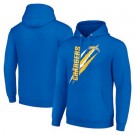 Men's Los Angeles Chargers Starter Royal Color Scratch Pullover Hoodie