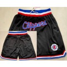 Men's Los Angeles Clippers Black Just Don Shorts