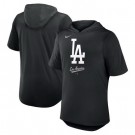 Men's Los Angeles Dodgers Black Tri Blend Hoodie T Shirt