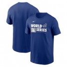 Men's Los Angeles Dodgers Blue 2024 World Series Champions T Shirt 250307