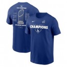 Men's Los Angeles Dodgers Blue 2024 World Series Champions T Shirt 250315