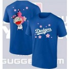 Men's Los Angeles Dodgers Blue 2025 Tokyo Series 8 T Shirt