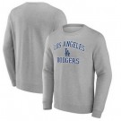 Men's Los Angeles Dodgers Gray 2024 World Series Champions Long Sleeve T Shirt 250329