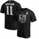 Men's Los Angeles Kings #11 Anze Kopitar Black Printed T Shirt 112442