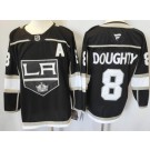 Men's Los Angeles Kings #8 Drew Doughty Black Fanatics Authentic Jersey
