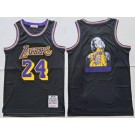Men's Los Angeles Lakers #24 Kobe Bryant Black Marilyn Monroe Swingman Jersey