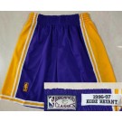 Men's Los Angeles Lakers #24 Kobe Bryant Purple Swingman Shorts