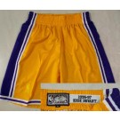 Men's Los Angeles Lakers #24 Kobe Bryant Yellow Swingman Shorts