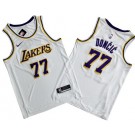 Men's Los Angeles Lakers #77 Luka Doncic White Swingman Jersey