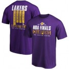 Men's Los Angeles Lakers Purple 2020 Champions Printed T Shirt 201091