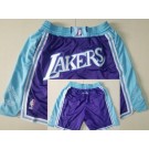 Men's Los Angeles Lakers Purple City Just Don Shorts