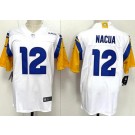 Men's Los Angeles Rams #12 Puka Nacua Limited White Vapor Jersey