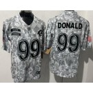 Men's Los Angeles Rams #99 Aaron Donald Limited Arctic Camo 2024 Salute to Service Jersey