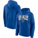 Men's Los Angeles Rams Blue Gridiron Classics Campus Standard Pullover Hoodie