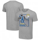 Men's Los Angeles Rams Gray Graphic Shield Logo T Shirt