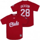 Men's Memphis Chicks #28 Bo Jackson Red Baseball Jersey