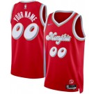 Men's Memphis Grizzlies Custom Red 2024 City Heat Press Jersey