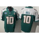 Men's Miami Dolphins #10 Tyreek Hill Limited Aqua Thanksgiving FUSE Vapor Jersey