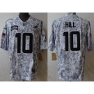 Men's Miami Dolphins #10 Tyreek Hill Limited Arctic Camo 2024 Salute to Service Jersey