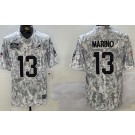 Men's Miami Dolphins #13 Dan Marino Limited Arctic Camo 2024 Salute to Service Jersey