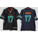 Men's Miami Dolphins #17 Jaylen Waddle Limited Black Rivalries Vapor Jersey