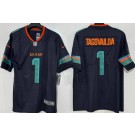 Men's Miami Dolphins #1 Tua Tagovailoa Limited Black Rivalries Vapor Jersey