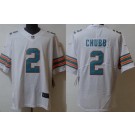 Men's Miami Dolphins #2 Bradley Chubb Limited White Alternate Vapor Jersey