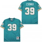 Men's Miami Dolphins #39 Larry Csonka Aqua 1972 Throwback Jersey