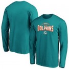 Men's Miami Dolphins Aqua Darius Rucker Long Sleeve T Shirt