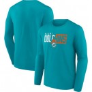 Men's Miami Dolphins Aqua NFL x Bud Light Long Sleeve T Shirt