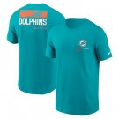 Men's Miami Dolphins Aqua Team Incline T Shirt