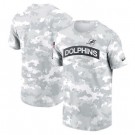 Men's Miami Dolphins Arctic Camo 2024 Salute To Service Performance T Shirt