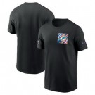 Men's Miami Dolphins Black 2023 Crucial Catch Sideline TriBlend T Shirt