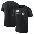 Men's Miami Dolphins Black City Pride Team V Neck T Shirt