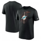 Men's Miami Dolphins Black Legend Icon Performance T Shirt