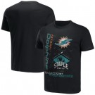 Men's Miami Dolphins Black NFL x Staple World Renowned T Shirt