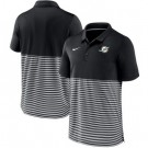Men's Miami Dolphins Black Stripes Patchwork Polo