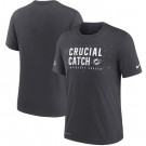 Men's Miami Dolphins Charcoal 2021 Crucial Catch Performance T-Shirt