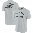 Men's Miami Dolphins Gray Super Soft Short Sleeve T Shirt