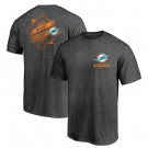 Men's Miami Dolphins Iconic Retro Diamond Scroll Printed T-Shirt 0739